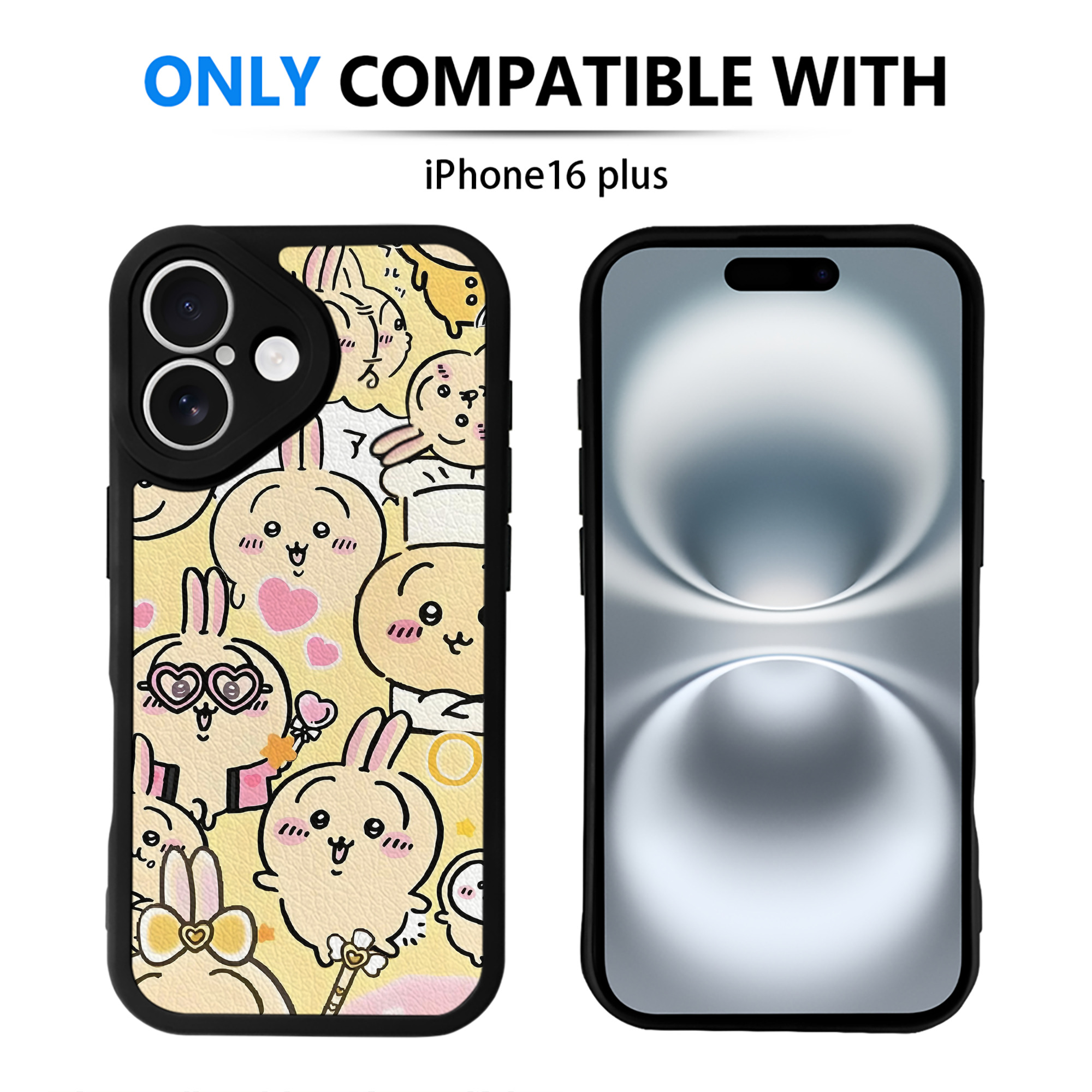 （画像用） ちいかわ Chii-kawa 【iPhone 16シリーズ対応】シリコンスマホケース（レザー調） 材質：シリコン